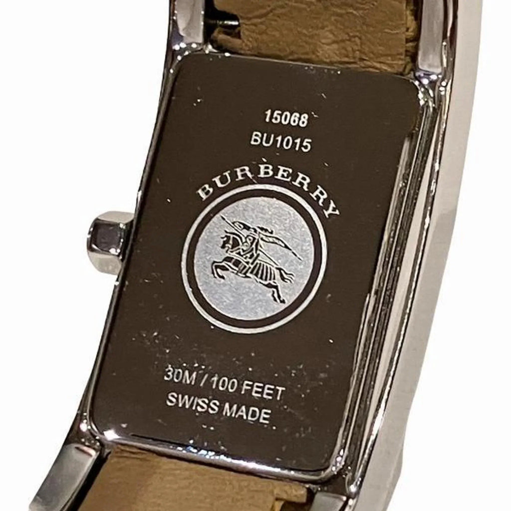 Pre-Owned Burberry BU1015 Quartz Check Square Watch Women's (Good)