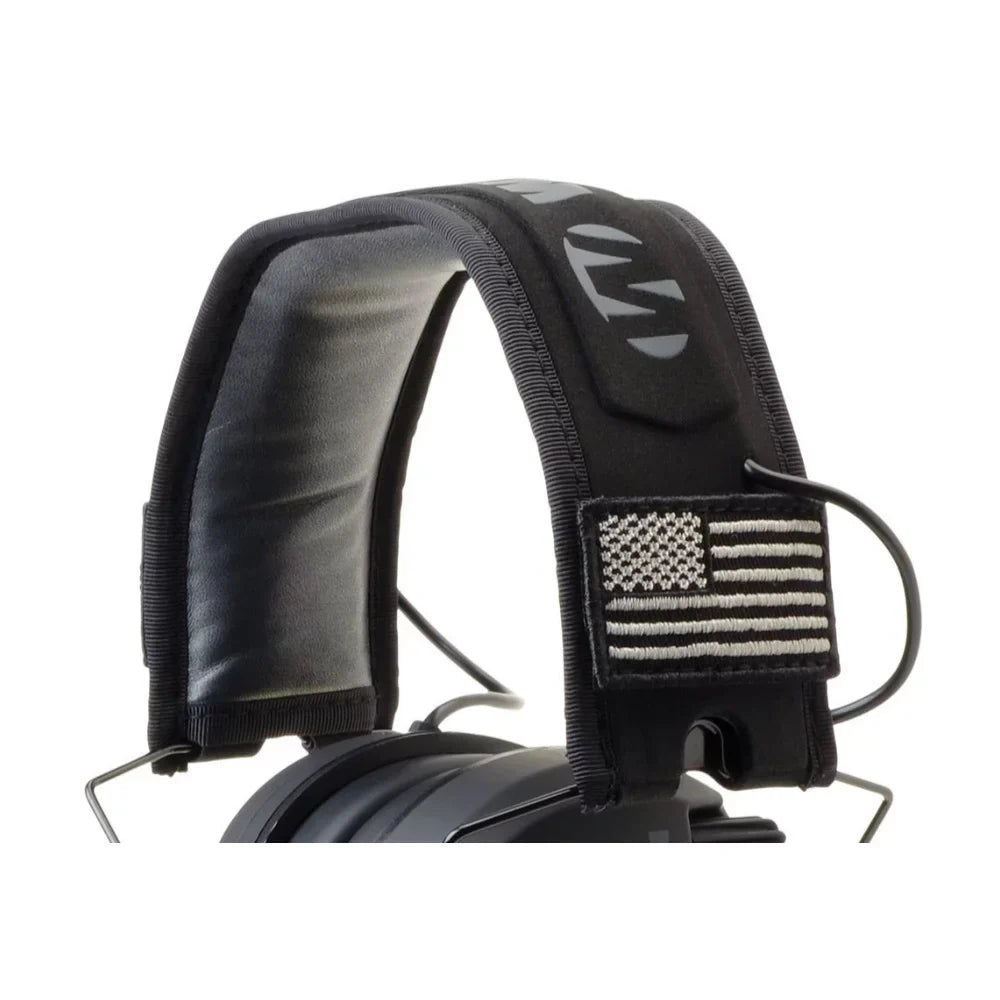Walker's Razor Slim Electronic Shooting Muffs 3-Pack, Black America Patch