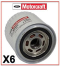 6  Engine Oil Filters Genuine FORD Motorcraft Replace OEM # FL1820S