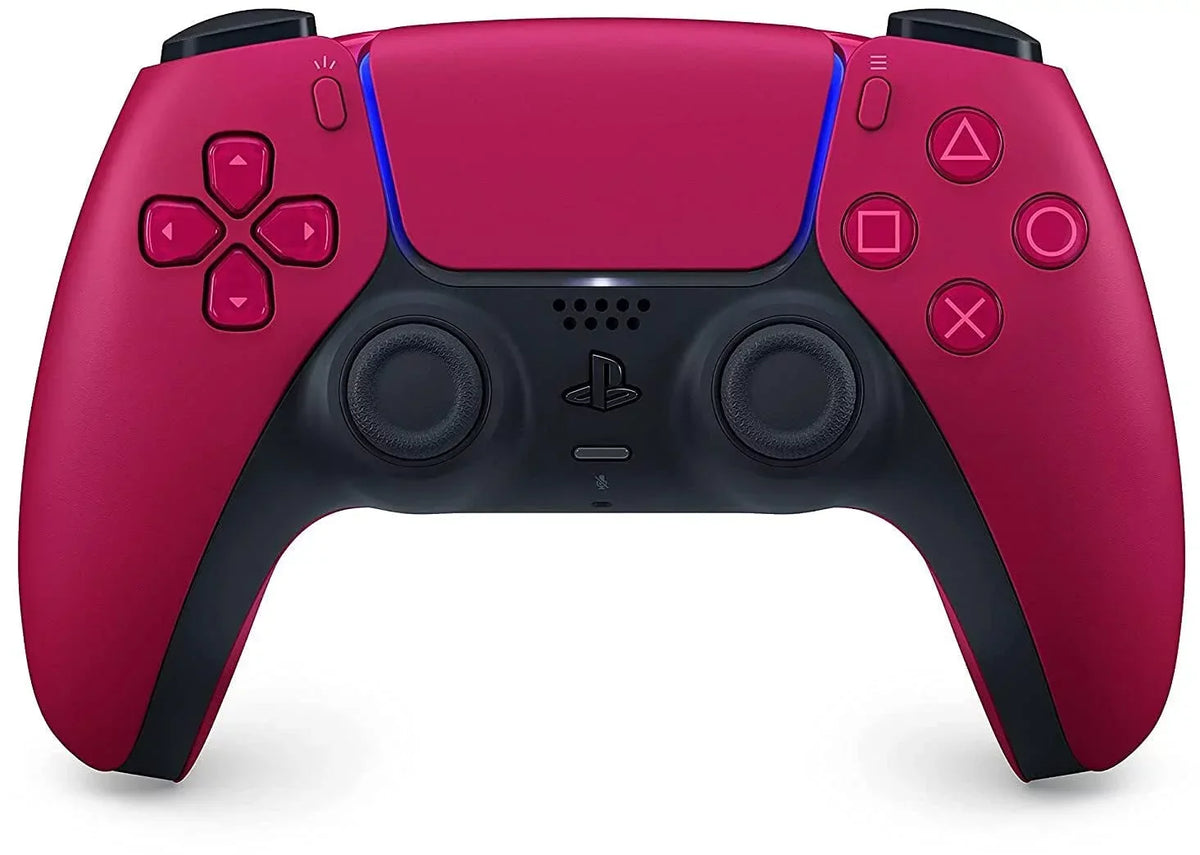Sony Playstation 5 Disc Version (Sony PS5 Disc) with Cosmic Red Extra Controller, Far Cry 6 and Microfiber Cleaning Cloth Bundle