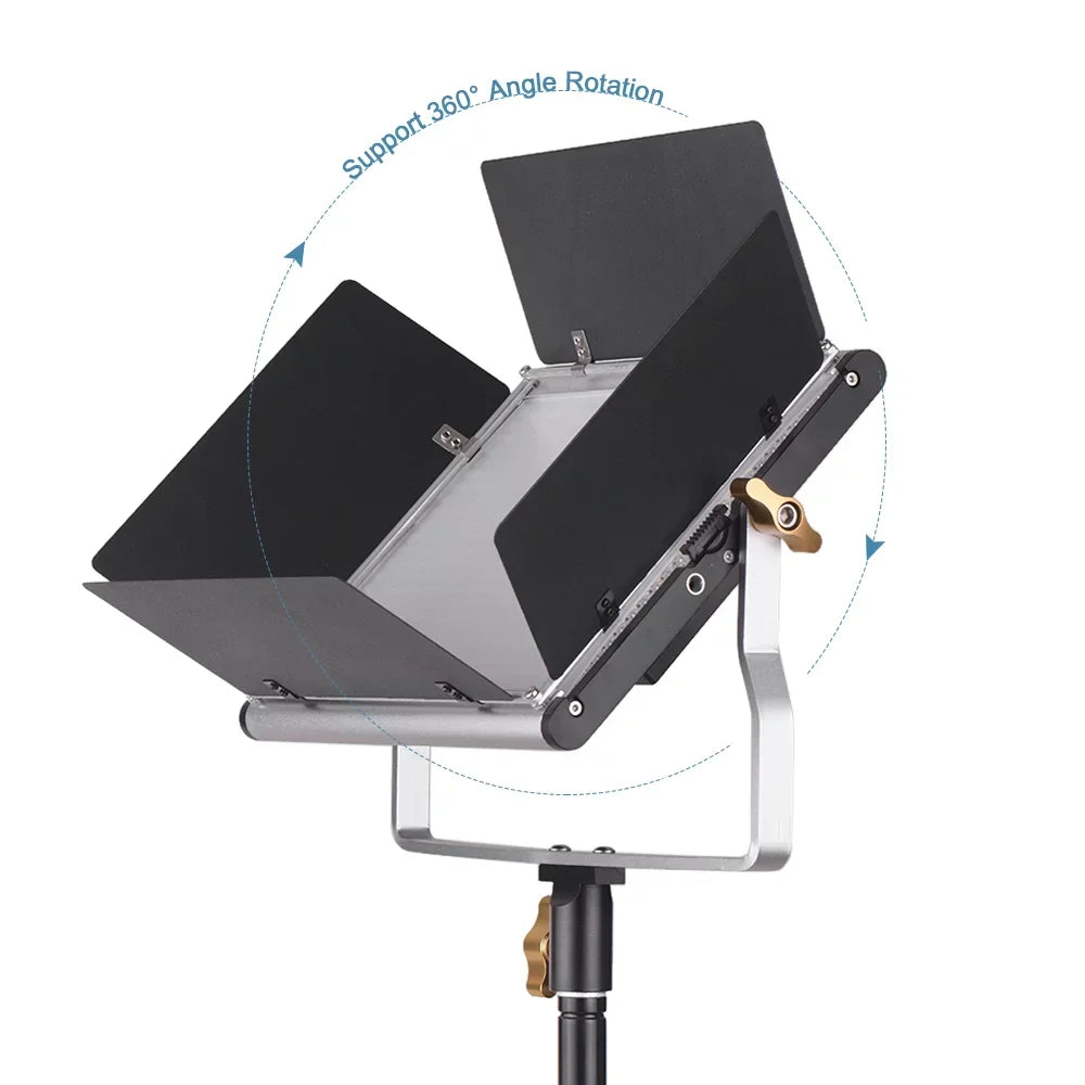 Andoer-2 Photography Lamp,U Barndoor Kit CRI 85+ U Video Dimmable 660 Barndoor Kit Studio Bi-Color Panel 3200-5600K Kit Studio Video Panel 3200-5600K CRI 660 L-ED Bi-Color Professional L-ED Video