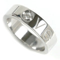 Pre-Owned CARTIER Cartier K18WG White Gold Love Ring 1P Diamond 14.5 Size 55 9.8g 2006 Limited Edition Women's (Good)