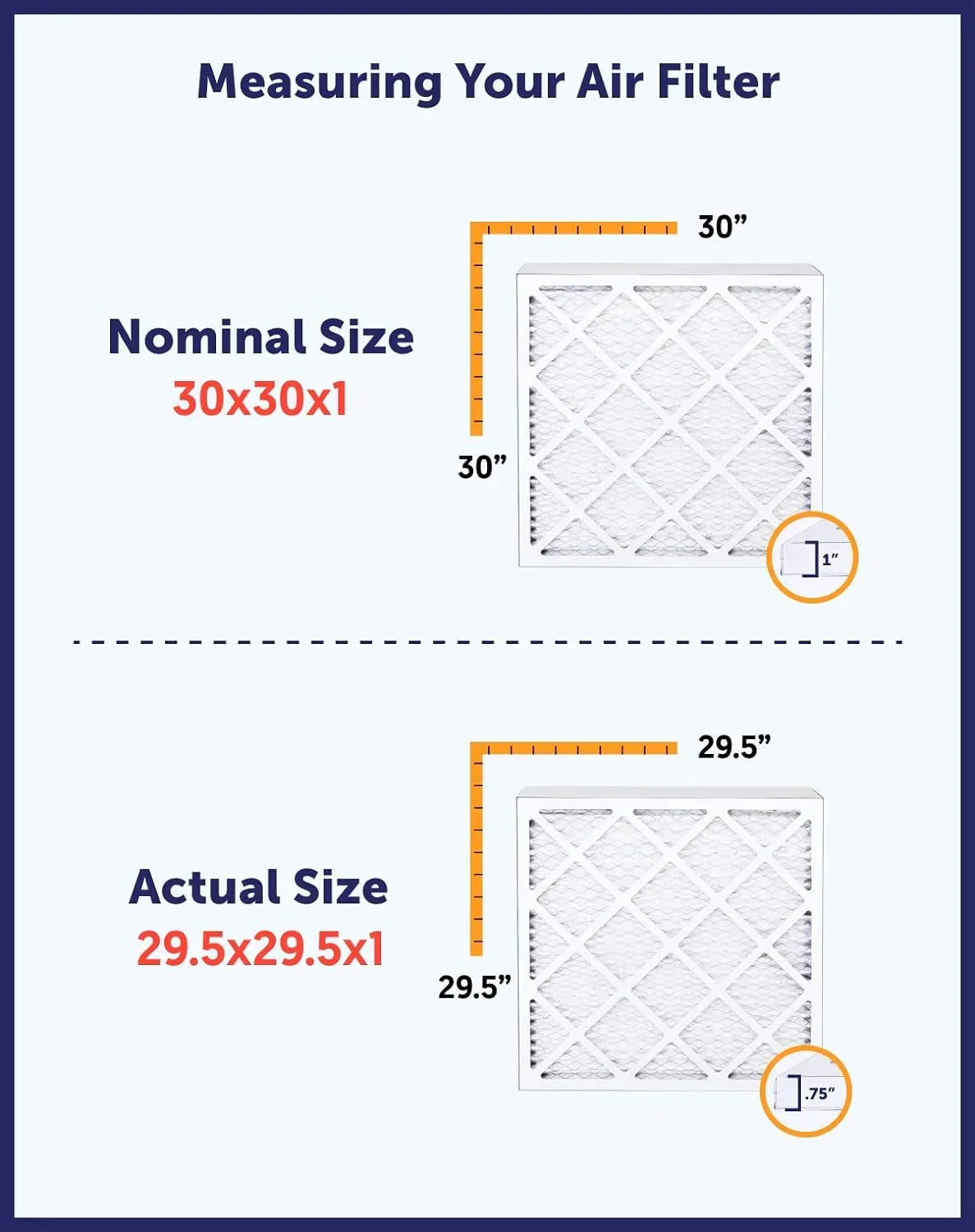 Filter King 28x63.5x1 Air Filter | 4-PACK | MERV 8 HVAC Pleated A/C Furnace Filters | MADE IN USA | Actual Size: 28 x 63.5 x .75"