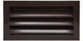 16"w X 8"h Crawl Space Aluminum Exterior Vent for Walls & Crawlspace - Rain & Waterproof Air Vent with Screen Mesh - HVAC Grille - Brown Outer Dimensions 17.5w x 9.5h