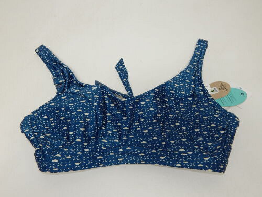 prAna Abella Size Small (S) 34 D-Cup Underwire Bikini Top Deep Indigo Cha Cha