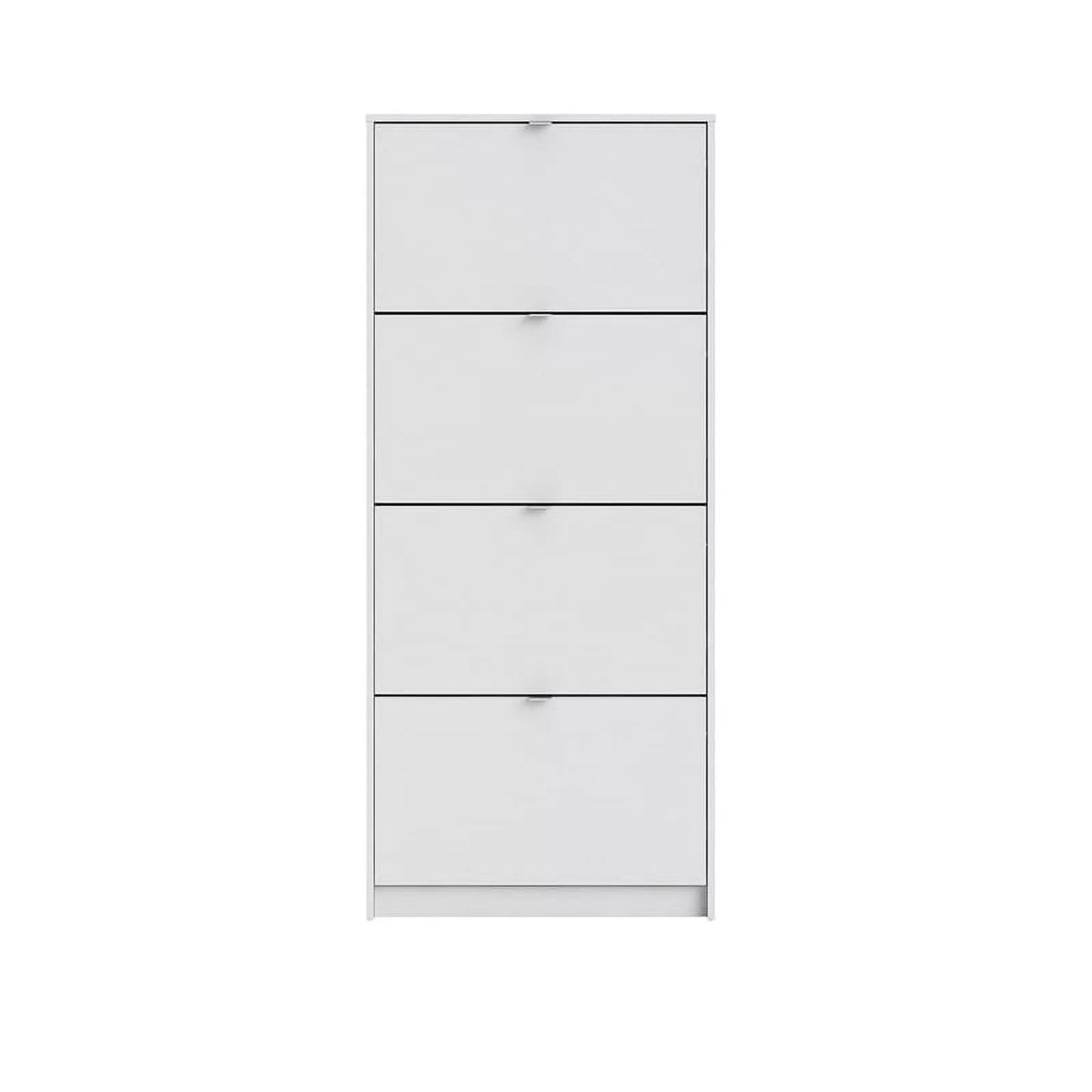 Allora Contemporary 4 Drawer Shoe Cabinet in White