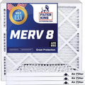 Filter King 12x48x1 Air Filter | 4-PACK | MERV 8 HVAC Pleated A/C Furnace Filters | MADE IN USA | Actual Size: 12 x 48 x .75"