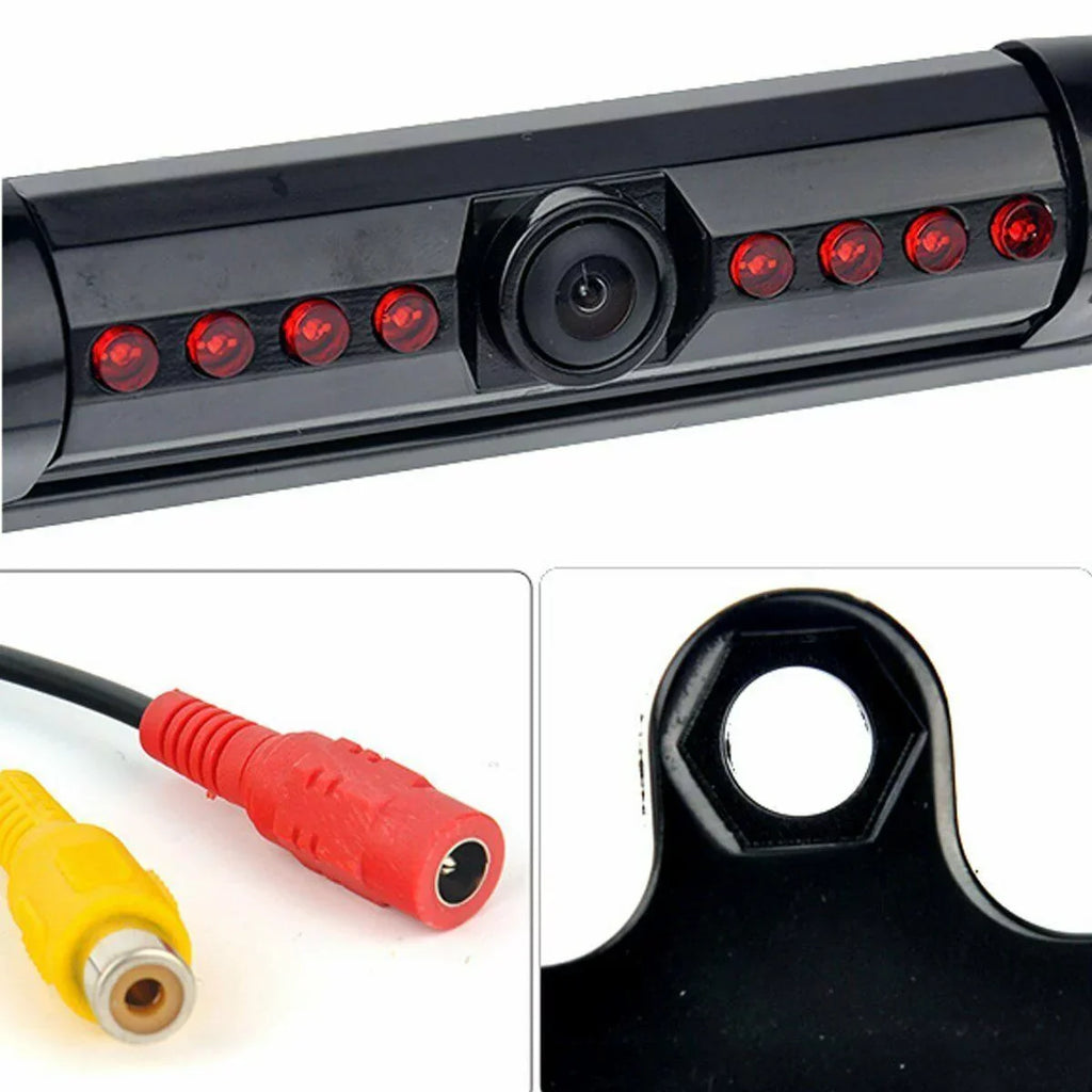 FOR KENWOOD KVT-715 NIGHT VISION COLOR REAR VIEW CAMERA - BLACK METAL FRAME