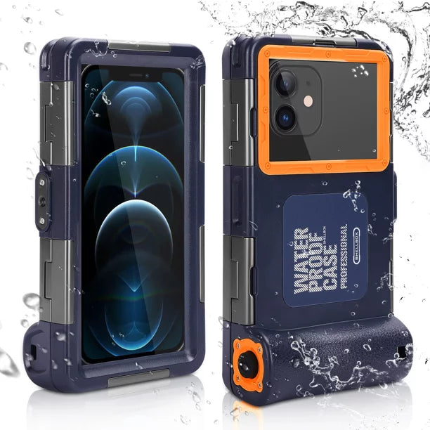 UrbanX Professional [15m/50ft] Swimming Diving Surfing Snorkeling Photo Video Waterproof Protective Case Underwater Housing for ZTE Blade A7 Vita And all Phones Up to 6.9 Inch LCD with Lanyard