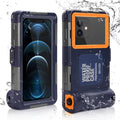 UrbanX Professional [15m/50ft] Swimming Diving Surfing Snorkeling Photo Video Waterproof Protective Case Underwater Housing for Samsung Galaxy A7 (2017) And all Phones Up to 6.9 Inch LCD with Lanyard