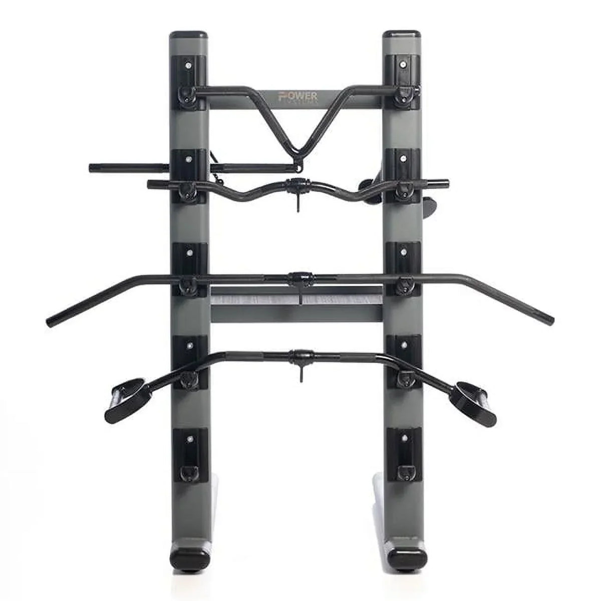 Black Chrome Cable Attachment Bar Storage Rack with 12 Cable Attachment Bars