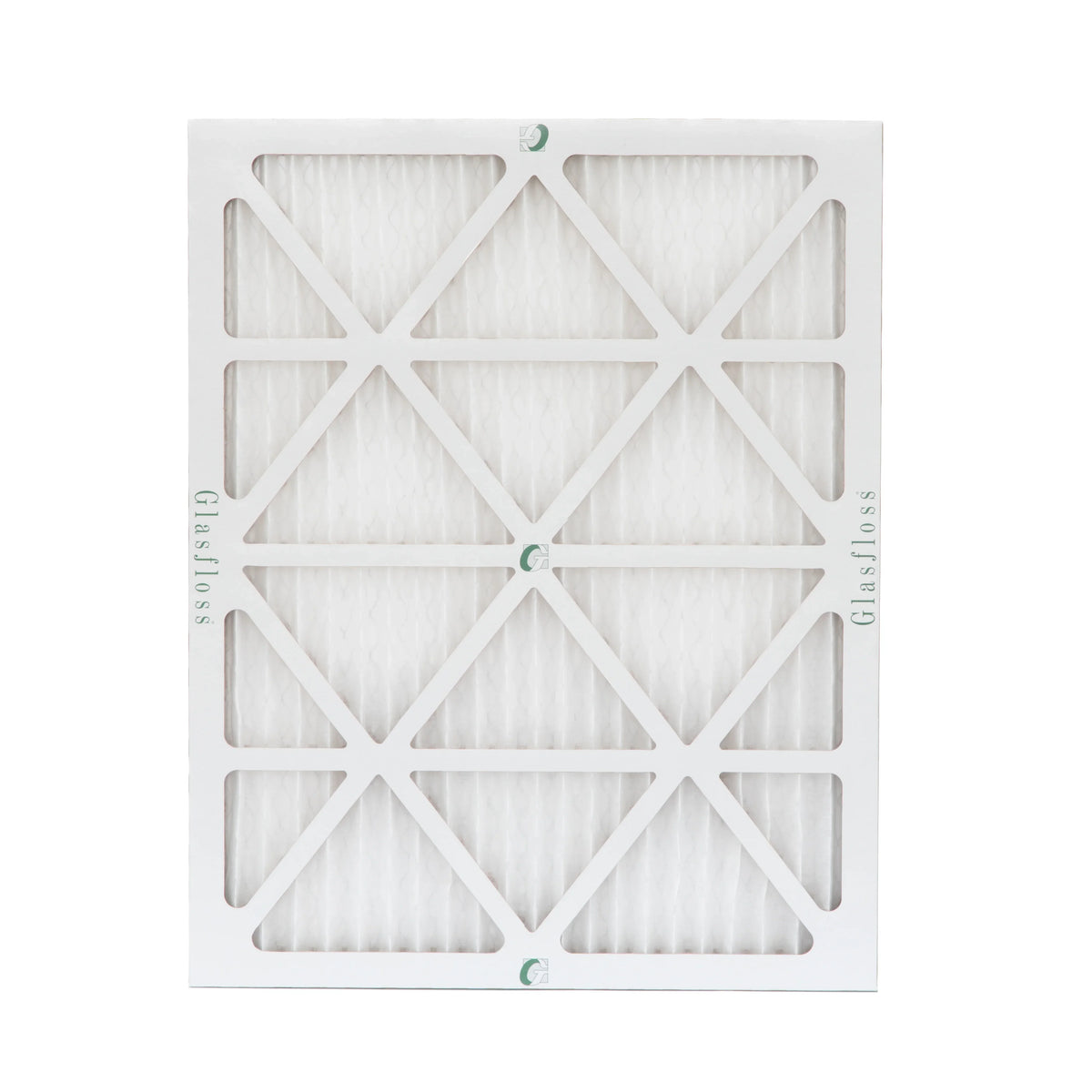 12 Pack of 14x20x1 MERV 10 Pleated Air Filters by Glasfloss. Actual Size: 13-1/2 x 19-1/2 x 7/8