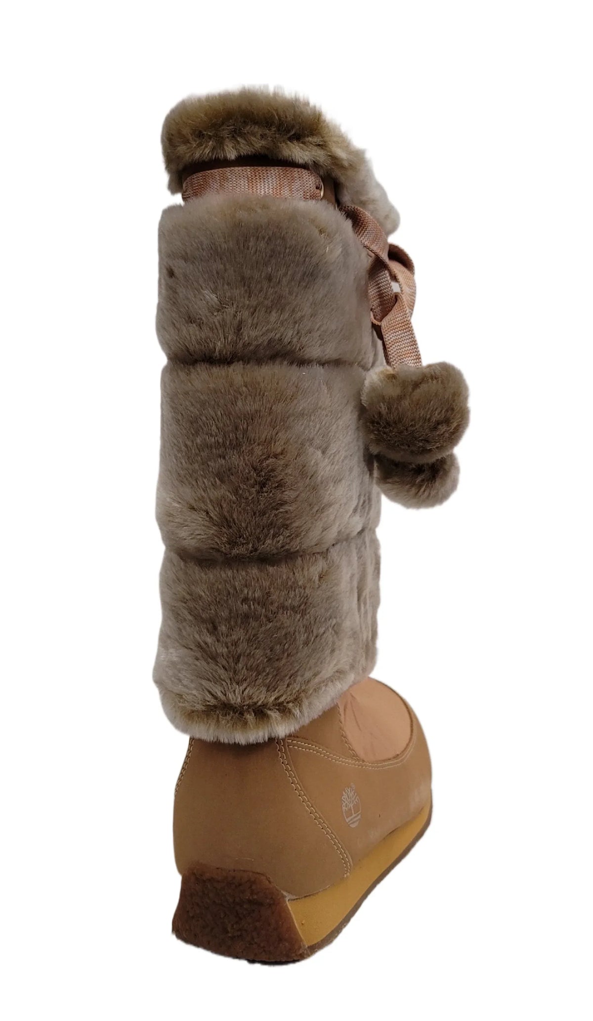 Timberland Junior Big Kid Winterberry Tall Fur Medium Boot Wheat 59996 size 6 US