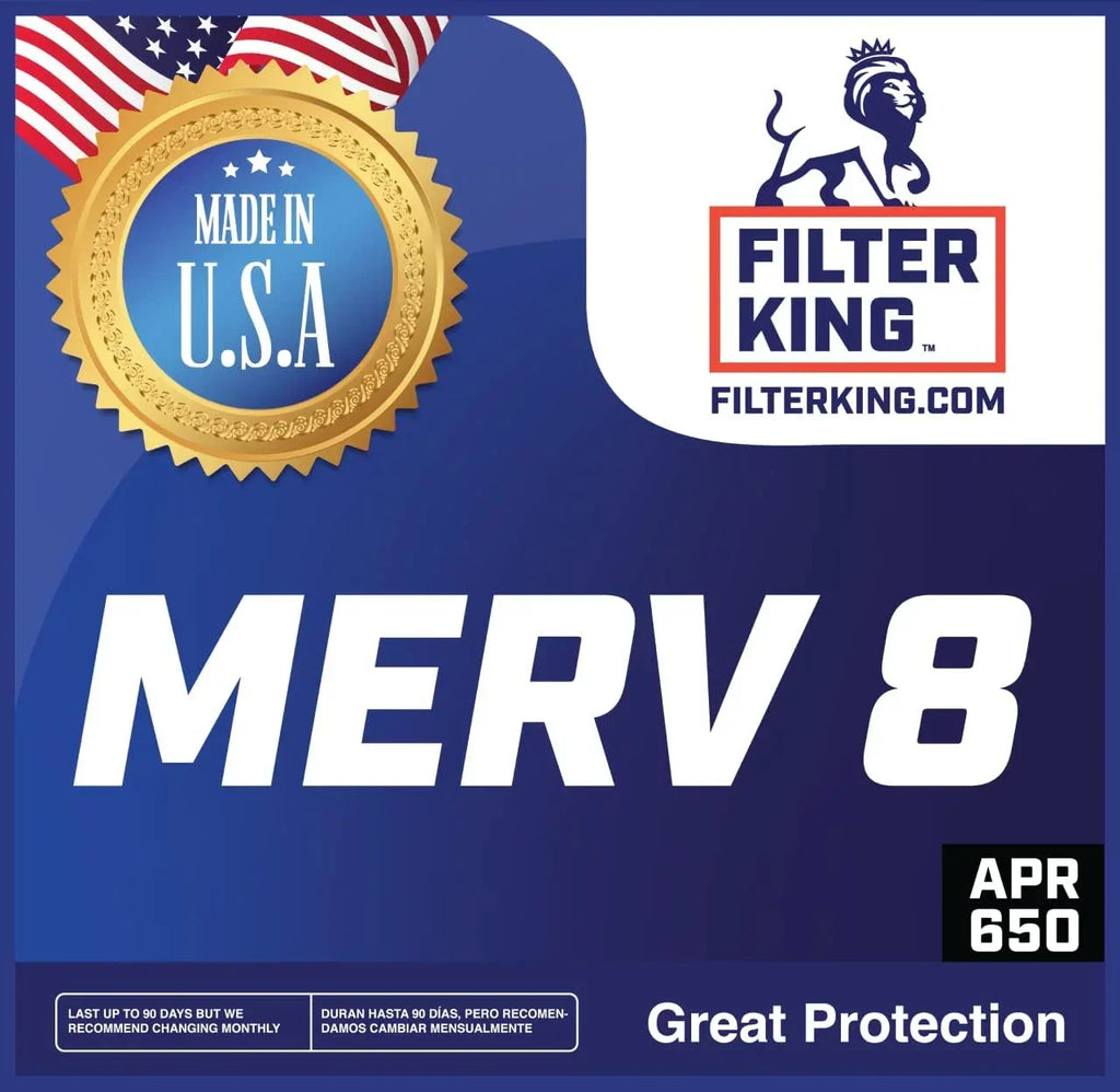 Filter King 18x50x1 Air Filter | 4-PACK | MERV 8 HVAC Pleated A/C Furnace Filters | MADE IN USA | Actual Size: 18 x 50 x .75"
