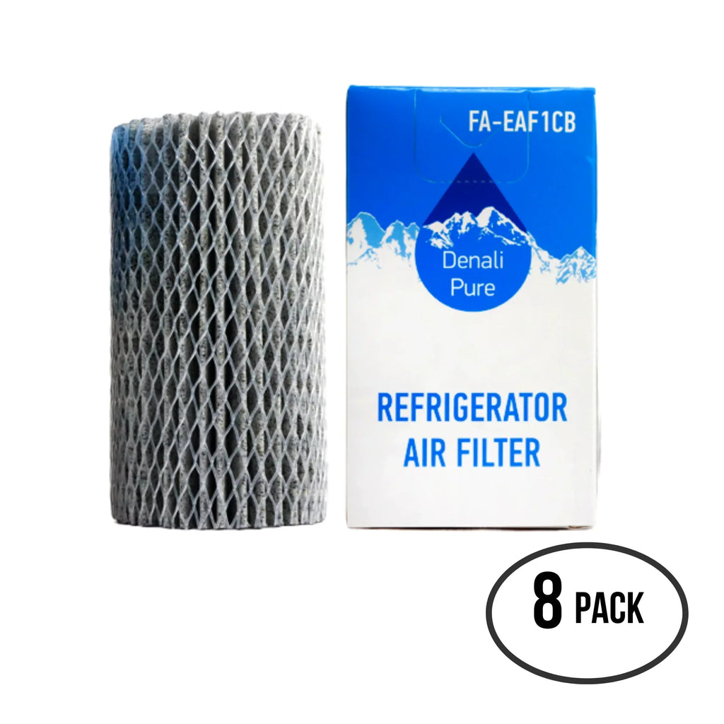 8-Pack Replacement for Electrolux FGHC2335LP1 Refrigerator Air Filter - Compatible with Electrolux EAF1CB, 46-9917 Fridge Air Filter