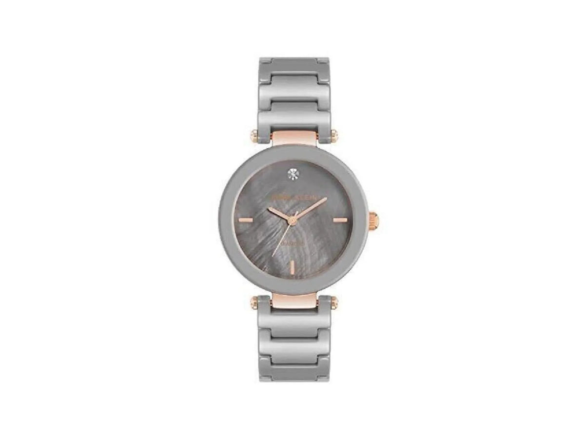 Anne Klein Women's Genuine Diamond Dial Ceramic Bracelet Watch